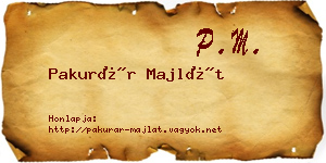 Pakurár Majlát névjegykártya